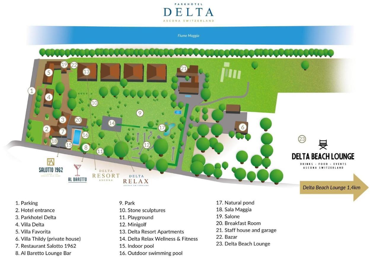 Parkhotel Delta, Wellbeing Resort Ascona Exterior photo